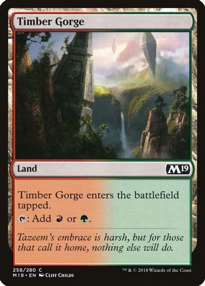 Timber Gorge Core Set 2019 Magic card