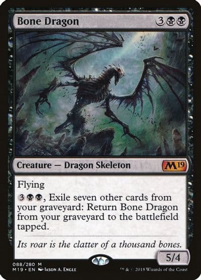 Bone Dragon Core Set 2019 Magic card