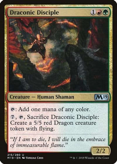 Draconic Disciple Core Set 2019 Magic card