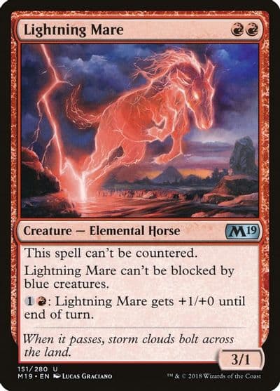 Lightning Mare Core Set 2019 Magic card