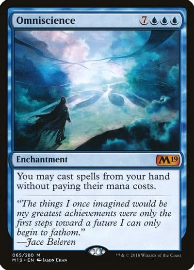 Omniscience Core Set 2019 Magic card