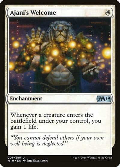 Ajanis Welcome Core Set 2019 Magic card