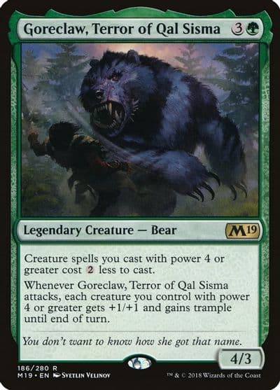 Goreclaw Terror of Qal Sisma Core Set 2019 Magic card
