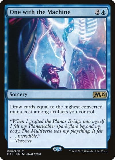 One with the Machine Core Set 2019 Magic card
