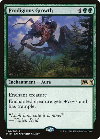 Prodigious Growth Core Set 2019 Magic card