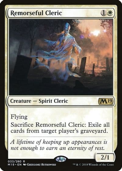 Remorseful Cleric Core Set 2019 Magic card