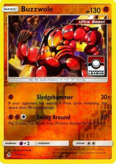 Buzzwole (Pokemon League) League & Championship Cards Pokemon card