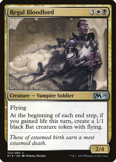 Regal Bloodlord Core Set 2019 Magic card
