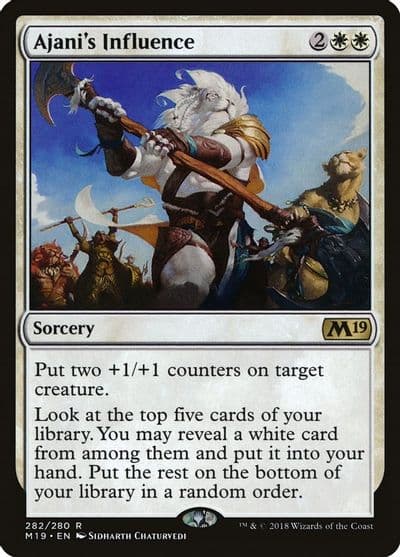 Ajanis Influence Core Set 2019 Magic card