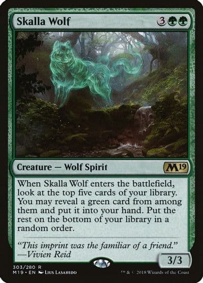 Skalla Wolf Core Set 2019 Magic card
