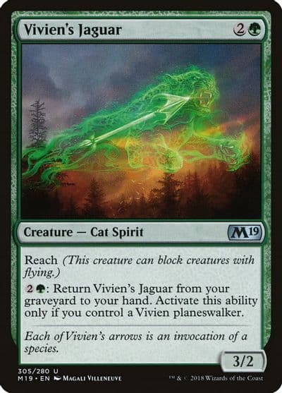 Viviens Jaguar Core Set 2019 Magic card