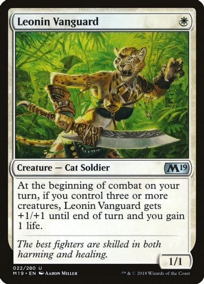 Leonin Vanguard Core Set 2019 Magic card