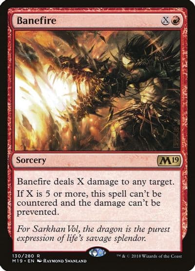 Banefire Core Set 2019 Magic card