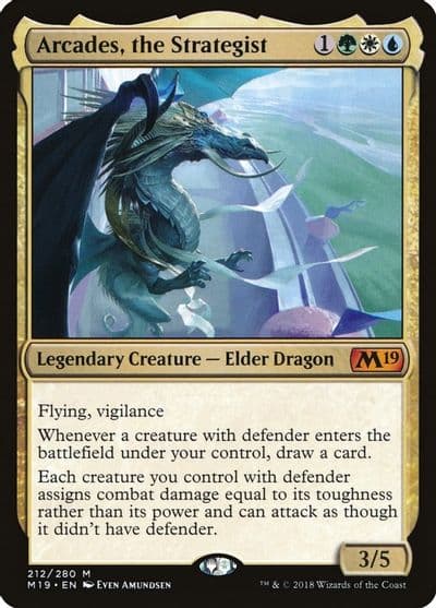 Arcades the Strategist Core Set 2019 Magic card