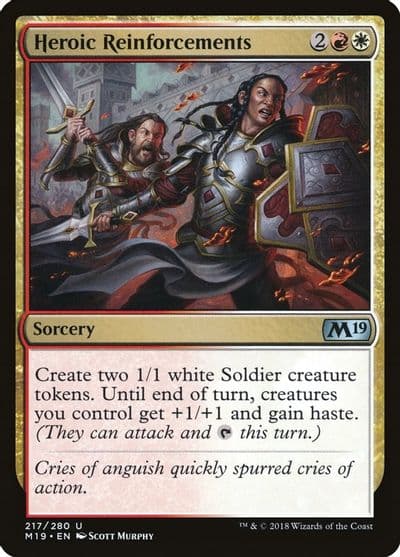 Heroic Reinforcements Core Set 2019 Magic card