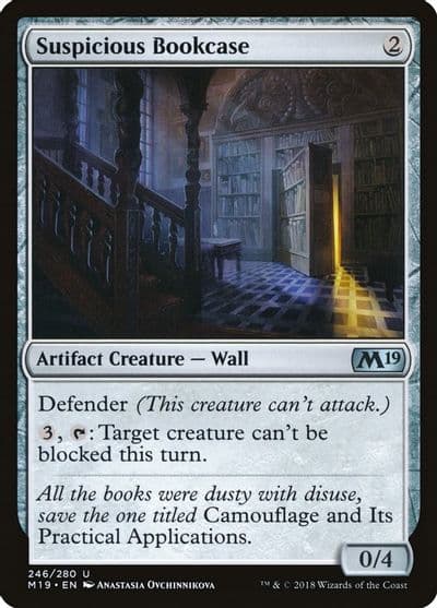 Suspicious Bookcase Core Set 2019 Magic card