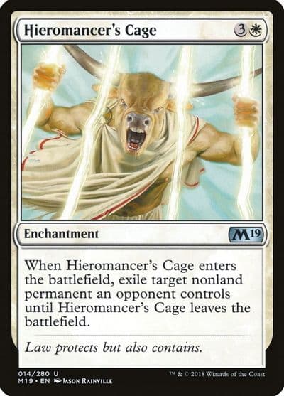 Hieromancers Cage Core Set 2019 Magic card