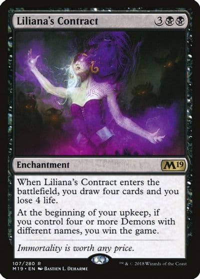 Lilianas Contract Core Set 2019 Magic card