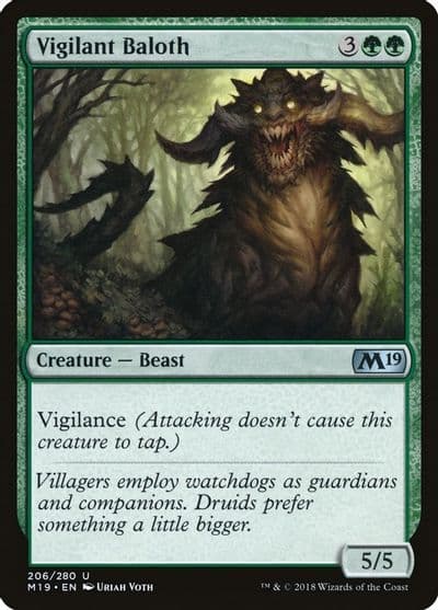 Vigilant Baloth Core Set 2019 Magic card