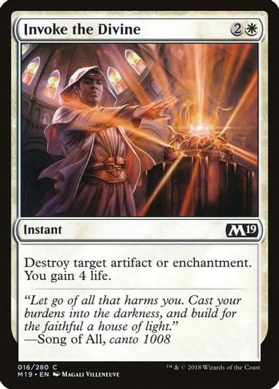 Invoke the Divine Core Set 2019 Magic card