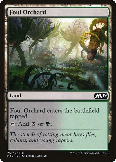 Foul Orchard Core Set 2019 Magic card