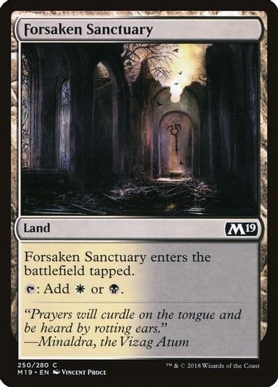 Forsaken Sanctuary Core Set 2019 Magic card