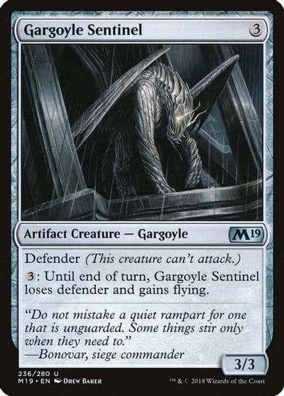 Gargoyle Sentinel Core Set 2019 Magic card