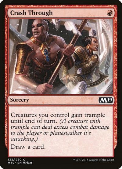 Crash Through Core Set 2019 Magic card