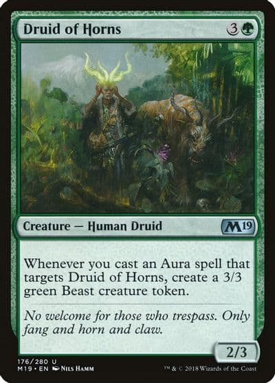 Druid of Horns Core Set 2019 Magic card