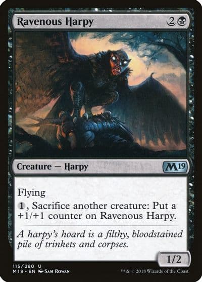 Ravenous Harpy Core Set 2019 Magic card