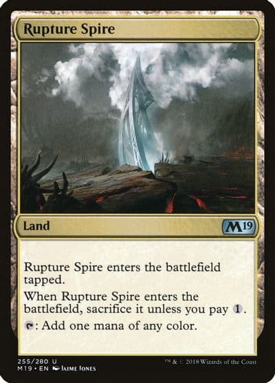 Rupture Spire Core Set 2019 Magic card