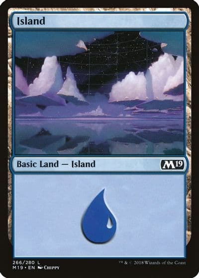 Island 266 Core Set 2019 Magic card
