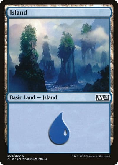 Island 268 Core Set 2019 Magic card