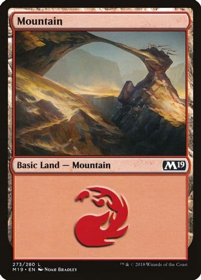 Mountain 273 Core Set 2019 Magic card