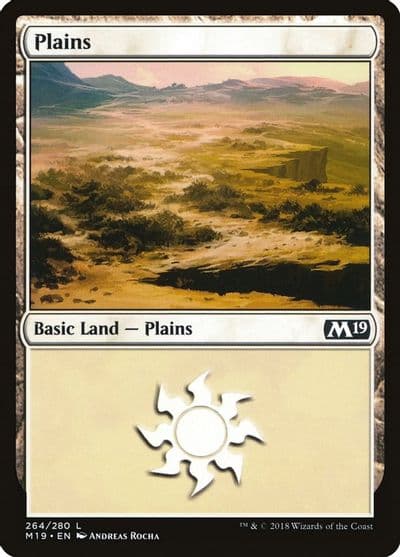 Plains 264 Core Set 2019 Magic card