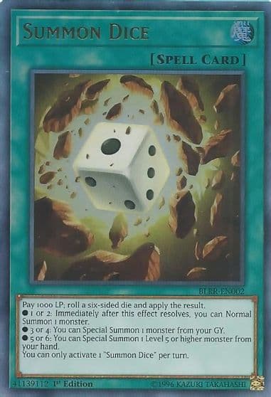 Summon Dice Battles of Legend: Relentless Revenge Yu-Gi-Oh! card