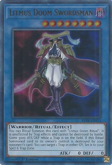 Litmus Doom Swordsman Battles of Legend: Relentless Revenge Yu-Gi-Oh! card