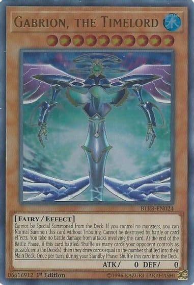 Gabrion the Timelord Battles of Legend: Relentless Revenge Yu-Gi-Oh! card
