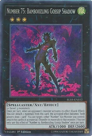 Number 75 Bamboozling Gossip Shadow Battles of Legend: Relentless Revenge Yu-Gi-Oh! card