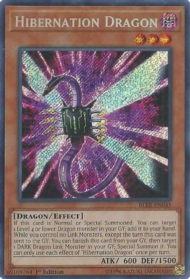 Hibernation Dragon Battles of Legend: Relentless Revenge Yu-Gi-Oh! card