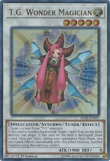 TG Wonder Magician Battles of Legend: Relentless Revenge Yu-Gi-Oh! card