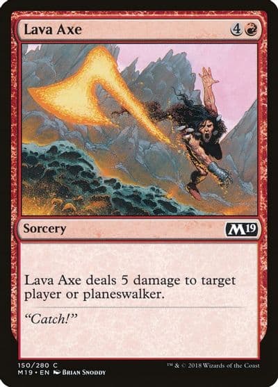 Lava Axe Core Set 2019 Magic card