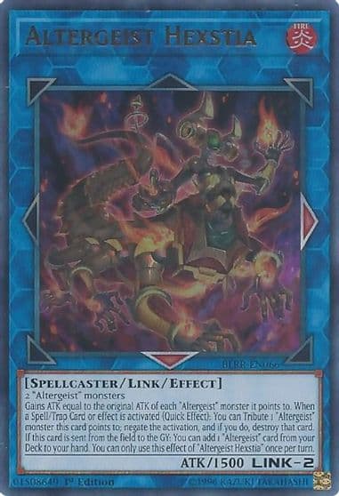 Altergeist Hexstia Battles of Legend: Relentless Revenge Yu-Gi-Oh! card