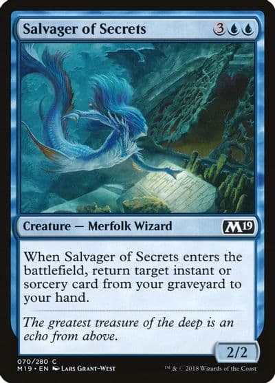 Salvager of Secrets Core Set 2019 Magic card