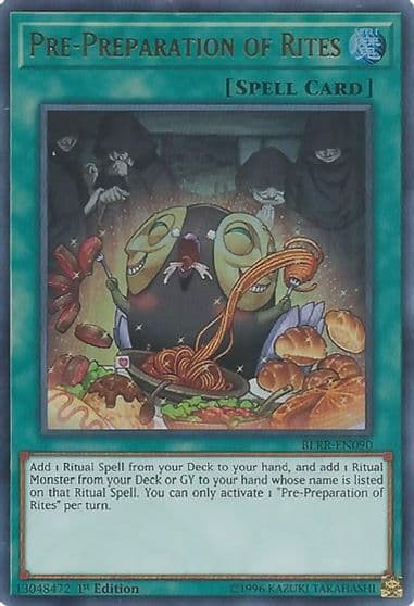 Pre Preparation of Rites Battles of Legend: Relentless Revenge Yu-Gi-Oh! card
