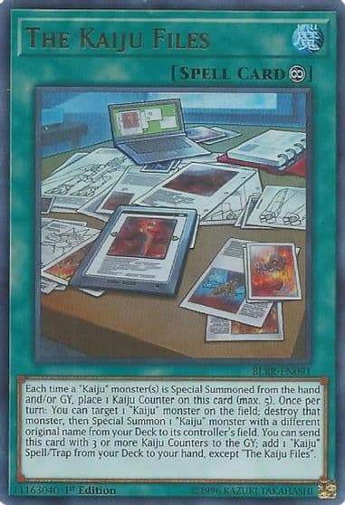 The Kaiju Files Battles of Legend: Relentless Revenge Yu-Gi-Oh! card
