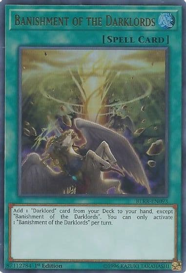 Banishment of the Darklords Battles of Legend: Relentless Revenge Yu-Gi-Oh! card