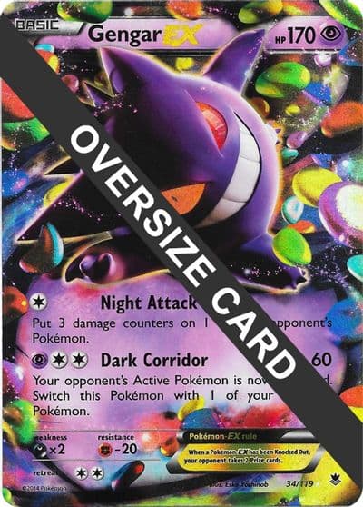 Gengar EX Jumbo Cards Pokemon card