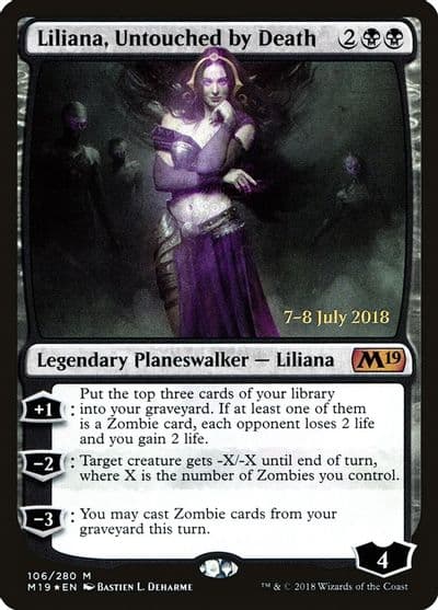 Liliana Untouched by Death Prerelease Cards Magic card