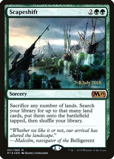 Scapeshift Prerelease Cards Magic card
